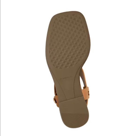 AEROSOLES Carmina Leather Flat Sandals - Picture 6 of 7